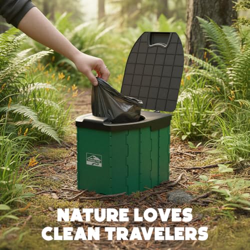 Portable Camping Toilet, Foldable Travel Potty for Adults - Image 8