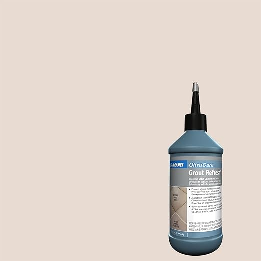 MAPEI UltraCare Grout Refresh, Universal Grout Colorant & Sealer, 8 oz Bottle – Easy Grout Restoration & Protection, 5222 Honey Butter