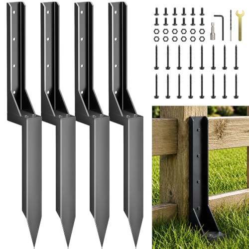 4 Pcs Fence Post Repair Kit, Thickened Heavy Duty Fence | Home Repair - Image 2