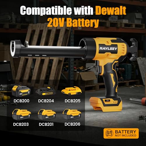 Electric Caulking Gun Compatible with Dewalt 20V Battery | Home Repair - Image 4