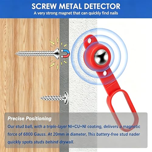 4Pcs Magnetic Stud Finder, 27 Pounds of Pull Power Stud Ball - Image 5