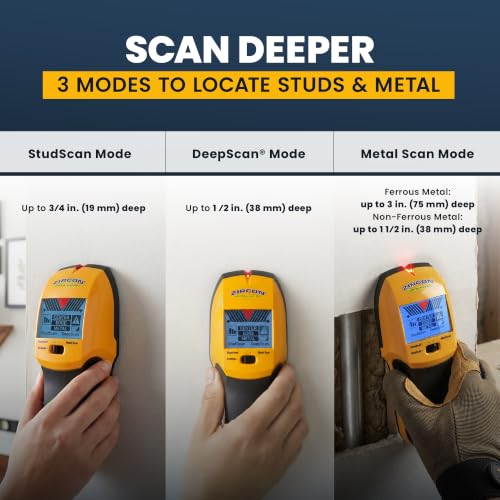 Zircon® MultiScanner™ A200 Stud Finder with Metal & Live Wire - Image 5