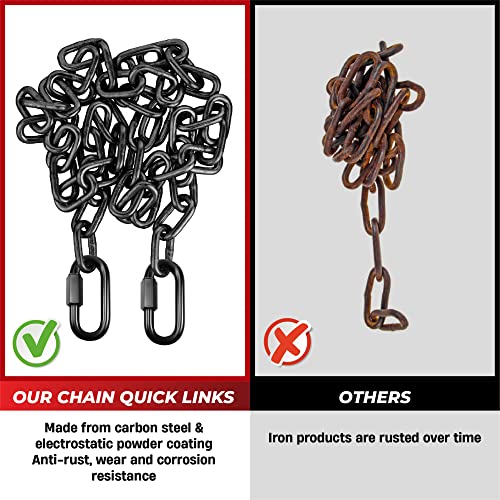 2PCS 4.2” Steel Chain Quick Links, 2500 LBS Heavy-Duty - Image 7