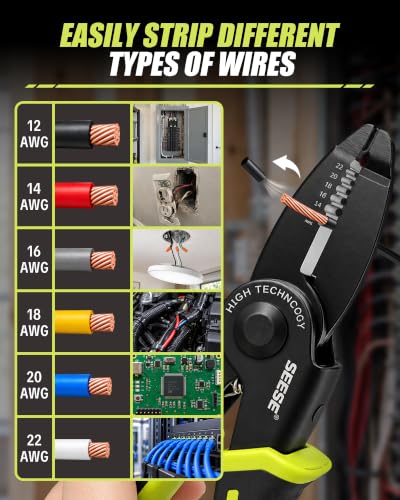 SEESE Wire Stripper for 10-22 AWG wires, Multi-Purpose - Image 3