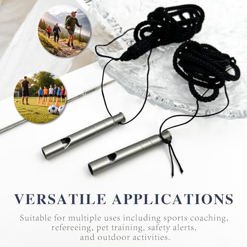 Titanium Emergency Safety Whistle, 125dB Loud Survival - Image 6