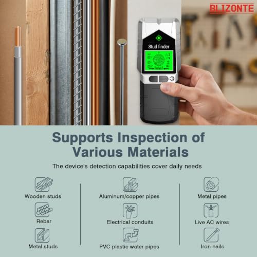 6 In 1 Stud Finder, Stud Finder Wall Scanner with Magnet Stud - Image 4