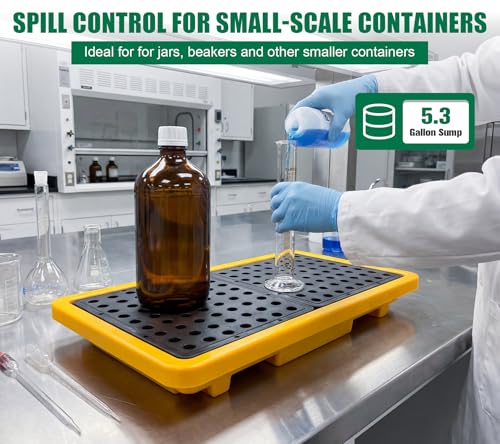 Spill Containment Pallet with Drain 5.3Gal Capacity - Image 5