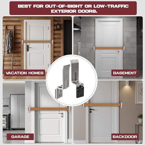Door Barricade Security Bracket Kit with Install Hardware - Image 5