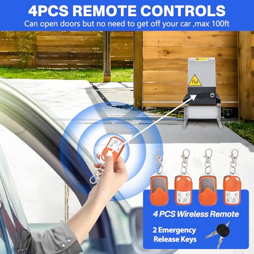 4400lb Automatic Sliding Gate Opener APP Control with 4 - Image 7