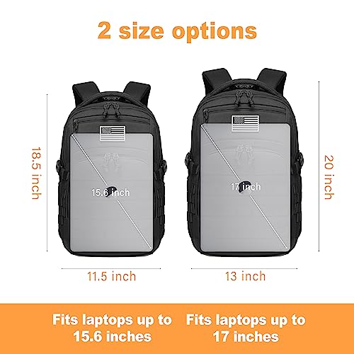Military tactical backpack, backpack for men black | Travel Essentials - Image 6