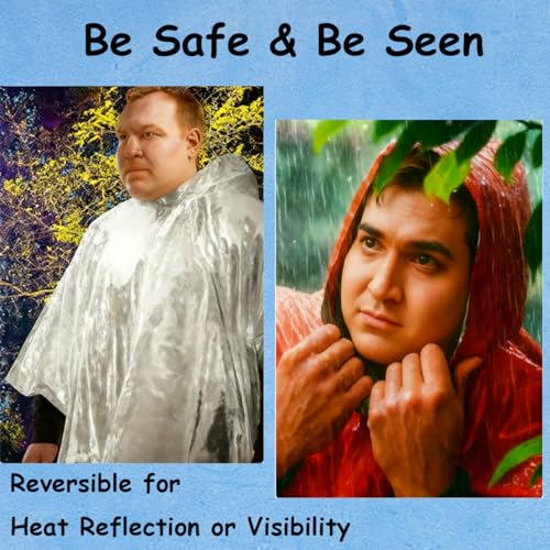 King Mills Plus Size Emergency Blankets for Survival, 8PK - Image 6