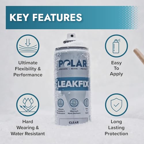 Polar LeakFix Waterproof Sealant Spray - Roof Sealant - Black - Image 3