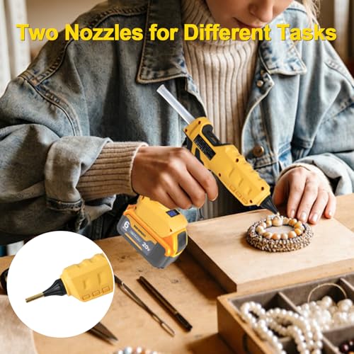 Hot Glue Gun Cordless & Corded 2-in-1 Compatible with Dewalt 20V - Image 5