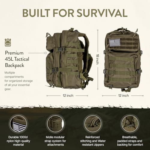 Bug Out Bag Backpack Survival Kit, Prepper Emergency - Image 4