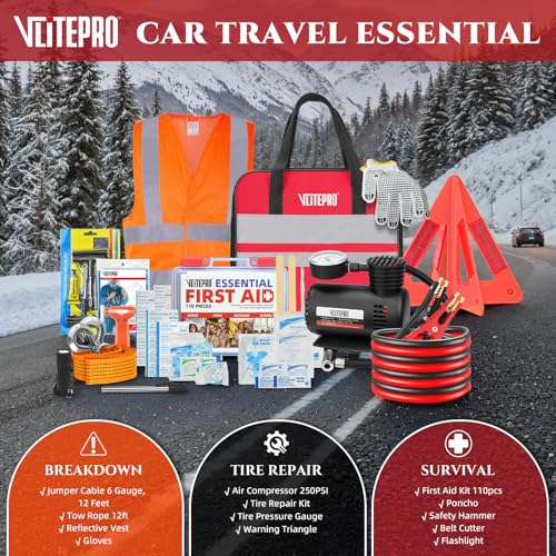Car Emergency Kit,Roadside Emergency Car Kit for Vehicles - Image 6