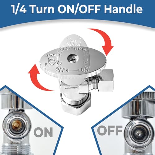 TTFLEX Angle Stop Valve 1/2" Nom x 3/8" Comp, Shut Off Valve - Image 7