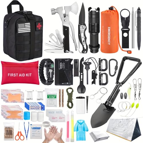 Survival Kit, 252Pcs Survival Gear First Aid Kit with Molle - Image 2