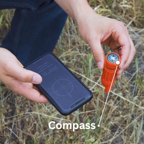 5 in 1 Survival Whistle. Compass, Whistle - Image 5