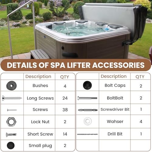 Spa Cover Lifter Accessories, Hot Tub Cover Lift | Beauty & Personal - Image 5