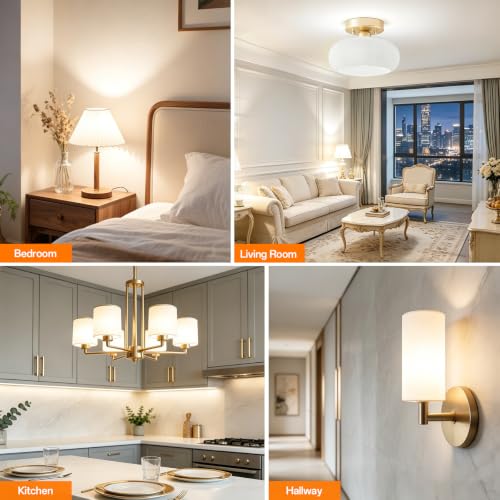 4 Pack Rechargeable Emergency Light Bulbs, Battery Operated Light - Image 5