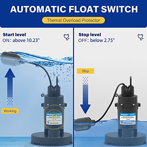 1/3HP Submersible Sump Pump 3040GPH Clean/Dirty Water Pump - Image 4