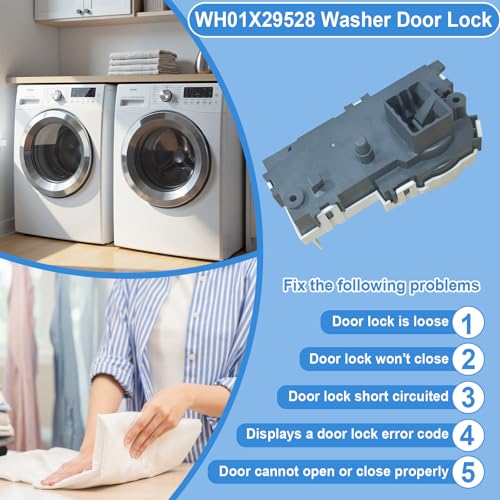 WH01X29528 Washer Door Lock Compatible with GE Front Load - Image 7