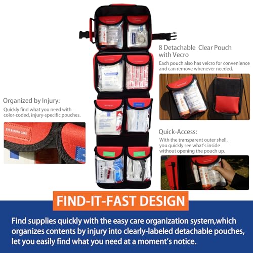 418-Piece First Aid Kit for Home, Travel - Image 3