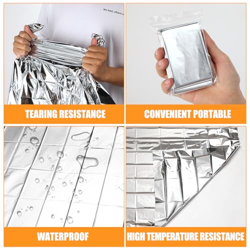 150PCS Emergency Blankets Foil Mylar Thermal Individually - Image 6