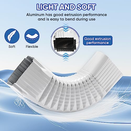 VYH Gutter Downspout Gutter Elbow Style B 3" x 4" 90° White - Image 4