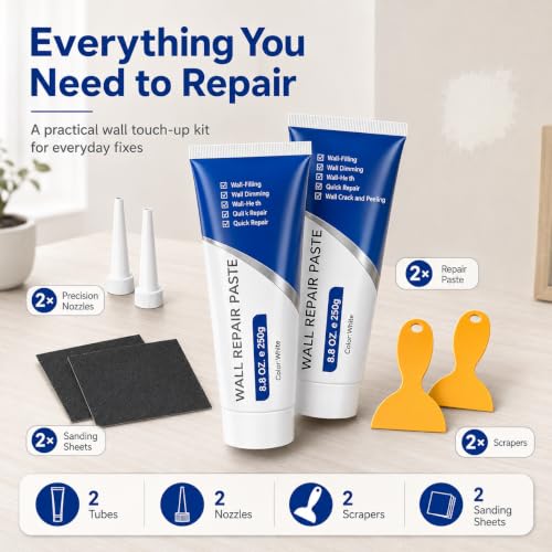 Wall Repair Paste Kit, 2 Pack 250g Wall Mending Agent | Home Repair - Image 5