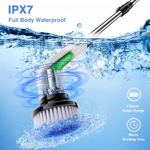 Electric Spin Scrubber, Full Body Waterproof Cordless - Image 3