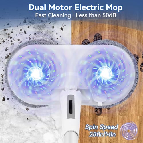 Cordless Electric Mop, Electric Spin Mop with LED | Home Organization - Image 4