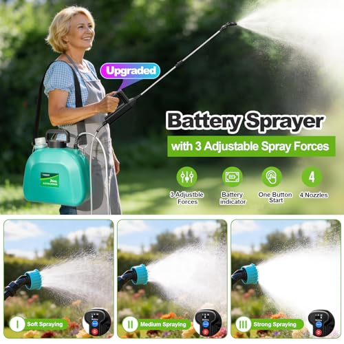 Battery Powered Sprayer 2 Gallon, Upgrade Electric Garden - Image 3