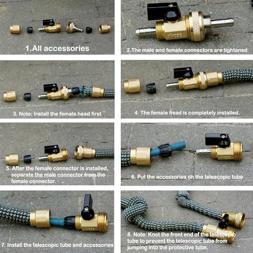 Expandable Hose Repair Kit, 0.353" Barb with GHT Female | Home Repair - Image 5