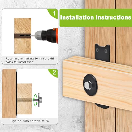 Heavy-Duty 2x4 Door Barricade Brackets with Rotating Lock - 4mm - Image 7