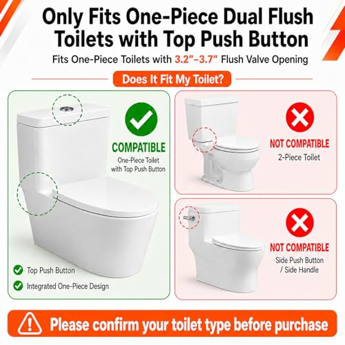 3 Inch Dual Flush Valve Replacement Kit for One-Piece Dual - Image 6