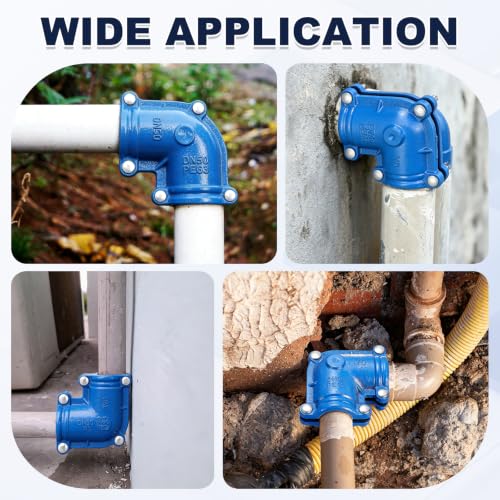Pipe Repair Clamp for 90 Degree Elbow, 2.6" OD with Rubber Liner - Image 7