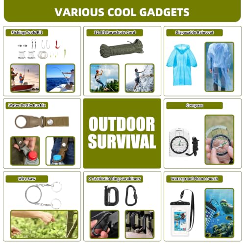 260Pcs Emergency Survival Kit, Full First Aid Supplies - Image 7