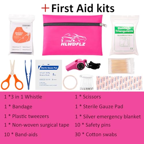 Car Roadside Emergency Kit - Pink Roadside Assistance | Hand Tools - Image 6