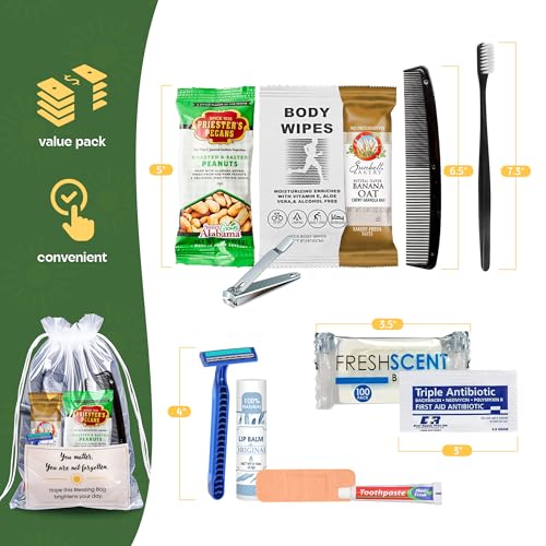 Pre-Assembled Homeless Care Packages 5-Pack, 14-Item Blessing - Image 7