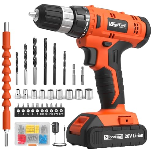 FADAKWALT Cordless Drill Set, 20V Electric Power Drill - Image 2