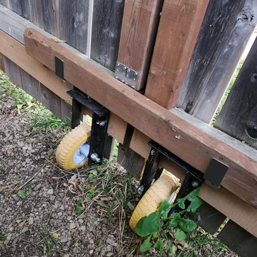 2x4 Door Barricade Brackets Heavy Duty Metal Drop Open Bar - Image 3