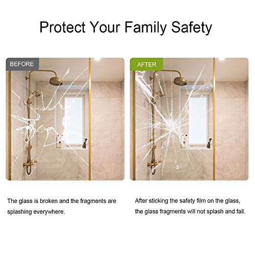 0.05mm Clear Window Security Film Adhesive Anti Shatter | Home Repair - Image 5
