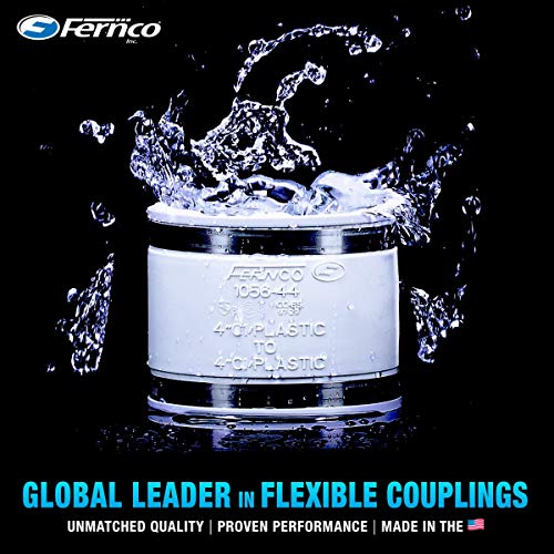 Fernco 1056-100 1-in. Flexible PVC Pipe Coupling for Plastic - Image 3