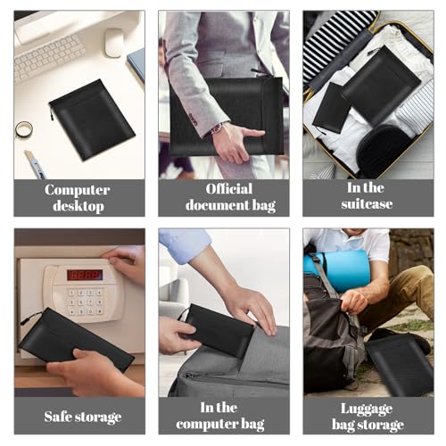 Lihengkong Fireproof Waterproof Document Bag 3-Pack Black 2000℉ - Image 6