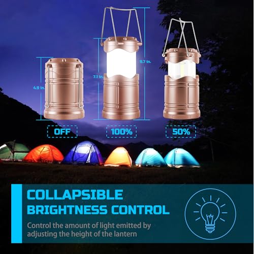 Lichamp LED Camping Lantern, 4 Pack Battery Powered - Image 5