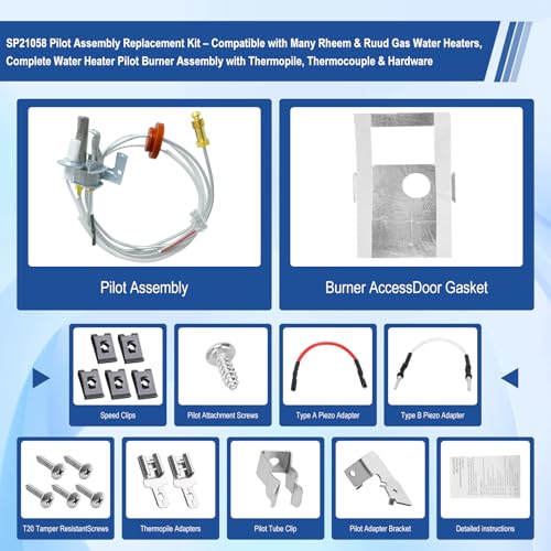 SP21058 Pilot Assembly Replacement Kit for Rheem Water Heater - Image 8