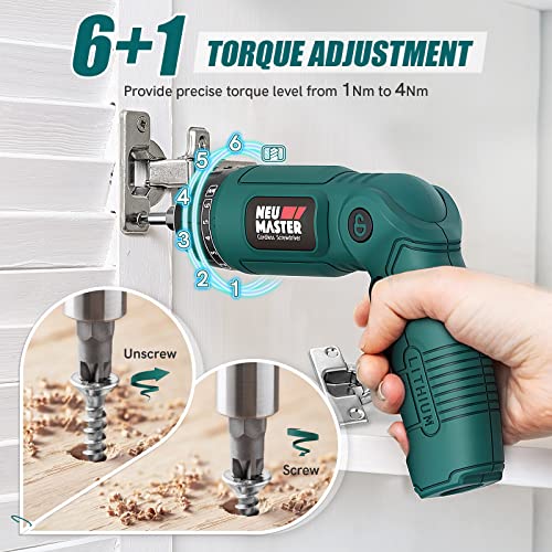 NEU MASTER Cordless Screwdriver, 4V Electric Screwdriver | Hand Tools - Image 5