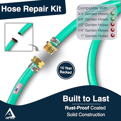 DBR Tech® Garden Hose Repair Kit 5/8” & 3/4" | Heavy Duty - Image 4