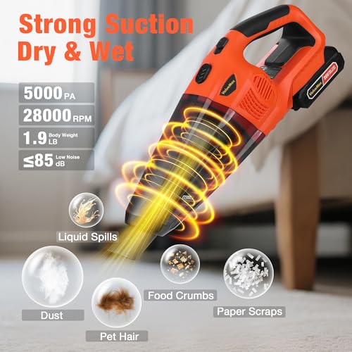 ValueMax Cordless Handheld Vacuum with 20V Rechargeable Battery - Image 4